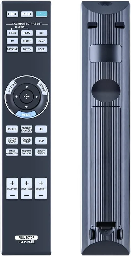 ریموت کنترل جایگزین RM-PJ25 سازگار با پروژکتور سونی VPL-HW30ES VPL-HW40ES VPL-HW45ES VPL-HW50ES VPL-HW55ES VPL-HW65ES VPL-VW285ES VPL-VW350ES VPL-VW365ES VPL-VW500ES VPL-VZ1000 ریموت کنترل جایگزین RM-PJ25 سازگار با پروژکتور سونی VPL-HW30ES VPL-HW40ES VPL-HW45ES VPL-HW50ES VPL-HW55ES VPL-HW65ES VPL-VW285ES VPL-VW350ES VPL-VW365ES VPL-VW500ES VPL-VZ1000