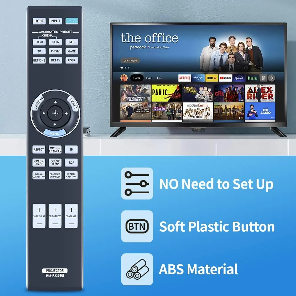 ریموت کنترل جایگزین RM-PJ25 سازگار با پروژکتور سونی VPL-HW30ES VPL-HW40ES VPL-HW45ES VPL-HW50ES VPL-HW55ES VPL-HW65ES VPL-VW285ES VPL-VW350ES VPL-VW365ES VPL-VW500ES VPL-VZ1000 ریموت کنترل جایگزین RM-PJ25 سازگار با پروژکتور سونی VPL-HW30ES VPL-HW40ES VPL-HW45ES VPL-HW50ES VPL-HW55ES VPL-HW65ES VPL-VW285ES VPL-VW350ES VPL-VW365ES VPL-VW500ES VPL-VZ1000