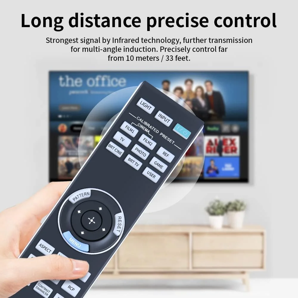 ریموت کنترل جایگزین RM-PJ25 سازگار با پروژکتور سونی VPL-HW30ES VPL-HW40ES VPL-HW45ES VPL-HW50ES VPL-HW55ES VPL-HW65ES VPL-VW285ES VPL-VW350ES VPL-VW365ES VPL-VW500ES VPL-VZ1000 ریموت کنترل جایگزین RM-PJ25 سازگار با پروژکتور سونی VPL-HW30ES VPL-HW40ES VPL-HW45ES VPL-HW50ES VPL-HW55ES VPL-HW65ES VPL-VW285ES VPL-VW350ES VPL-VW365ES VPL-VW500ES VPL-VZ1000