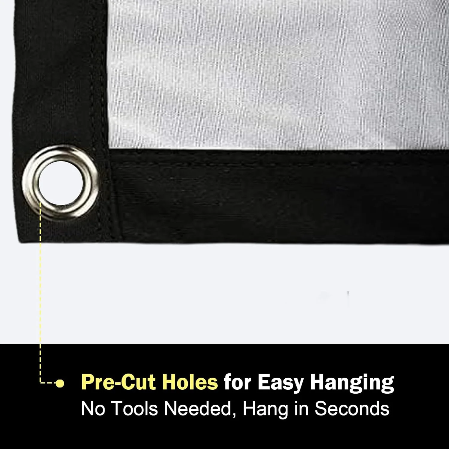 پرده نمایش پروژکتور هولوگرافیک RODASS: پرده نمایش تاشو و قابل حمل ضد چروک برای نمایش ویدیوهای هالووین و شب فیلم (120 اینچ)