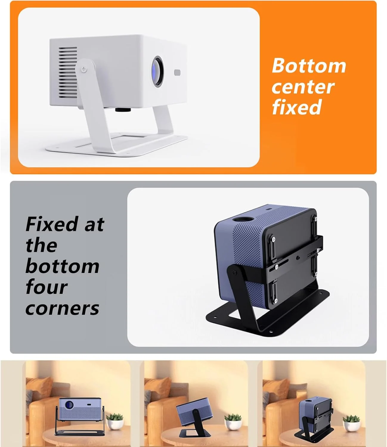 پایه نگهدارنده پروژکتور با قابلیت چرخش 360 درجه، بادوام، آلومینیومی، نصب آسان، مناسب برای هر اتاق، پایه پروژکتور برای دفتر پایه نگهدارنده پروژکتور با قابلیت چرخش 360 درجه، بادوام، آلومینیومی، نصب آسان، مناسب برای هر اتاق، پایه پروژکتور برای دفتر
