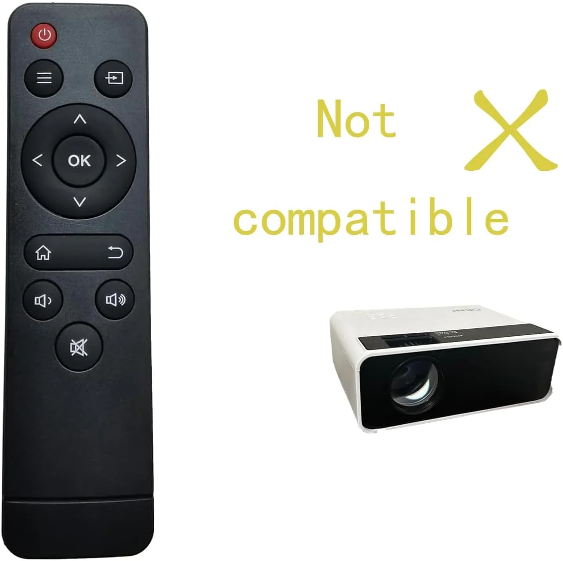 ریموت کنترل سازگار برای پروژکتور کوچک قابل حمل فیلم مدل CiBest W13 ارتقا یافته 2025 (سازگار با برندهای دیگر نیست) ریموت کنترل سازگار برای پروژکتور کوچک قابل حمل فیلم مدل CiBest W13 ارتقا یافته 2025 (سازگار با برندهای دیگر نیست)