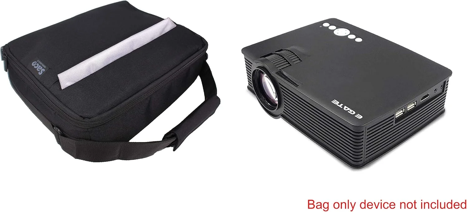 کیف حمل پروژکتور Saco با بند شانه ای، مناسب برای تمامی پروژکتورها با ابعاد حداکثر 30.5 سانتی متر عرض، 24.5 سانتی متر ارتفاع و 8.5 سانتی متر عمق - خاکستری