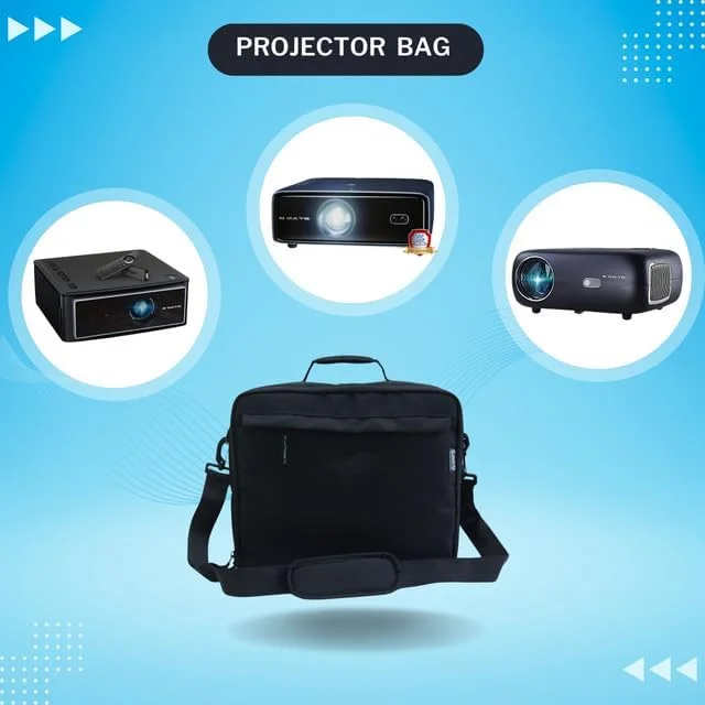 کیف حمل پروژکتور ساکو، کیف حمل مسافرتی قابل حمل سازگار با پروژکتورهای E Gate K9 Pro Max | E Gate S9 Pro | E Gate O9 Zen | دارای بند شانه ای قابل تنظیم و پد دار - مشکی کیف حمل پروژکتور ساکو، کیف حمل مسافرتی قابل حمل سازگار با پروژکتورهای E Gate K9 Pro Max | E Gate S9 Pro | E Gate O9 Zen | دارای بند شانه ای قابل تنظیم و پد دار - مشکی