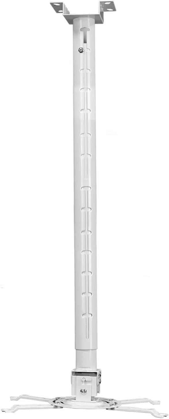 پایه سقفی پروژکتور یونیورسال با حرکت کامل و ارتفاع قابل تنظیم 84 تا 150 سانتی متر، حداکثر وزن 10 کیلوگرم و بازوهای قابل افزایش، قابلیت چرخش و شیب برای پروژکتورهای خانگی و اداری پایه سقفی پروژکتور یونیورسال با حرکت کامل و ارتفاع قابل تنظیم 84 تا 150 سانتی متر، حداکثر وزن 10 کیلوگرم و بازوهای قابل افزایش، قابلیت چرخش و شیب برای پروژکتورهای خانگی و اداری