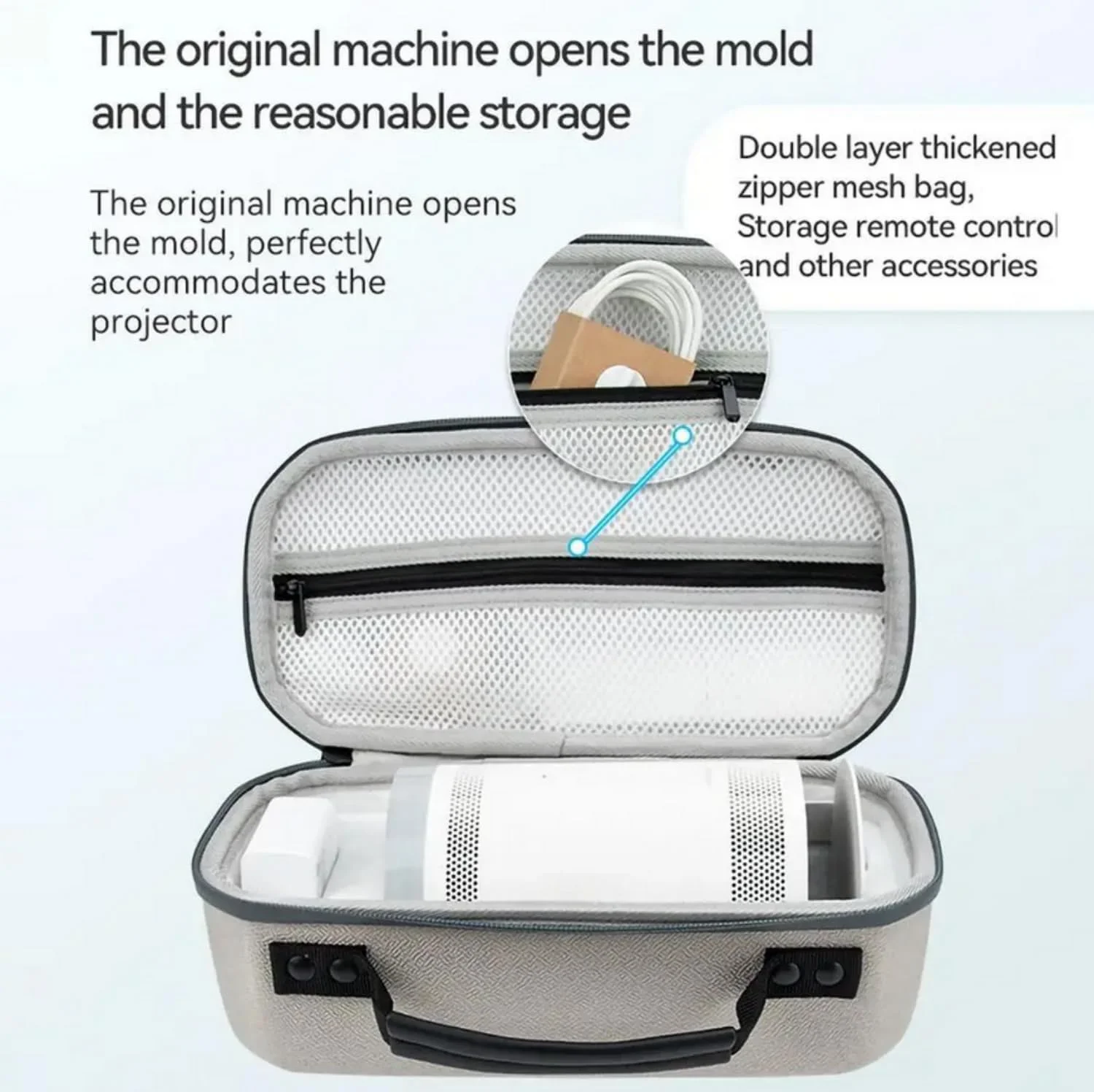 کیف حمل قابل حمل SKEIDO EVA برای پروژکتور سامسونگ TheFreestyle، ضد آب، ضد ضربه و ضد گرد و غبار کیف حمل قابل حمل SKEIDO EVA برای پروژکتور سامسونگ TheFreestyle، ضد آب، ضد ضربه و ضد گرد و غبار