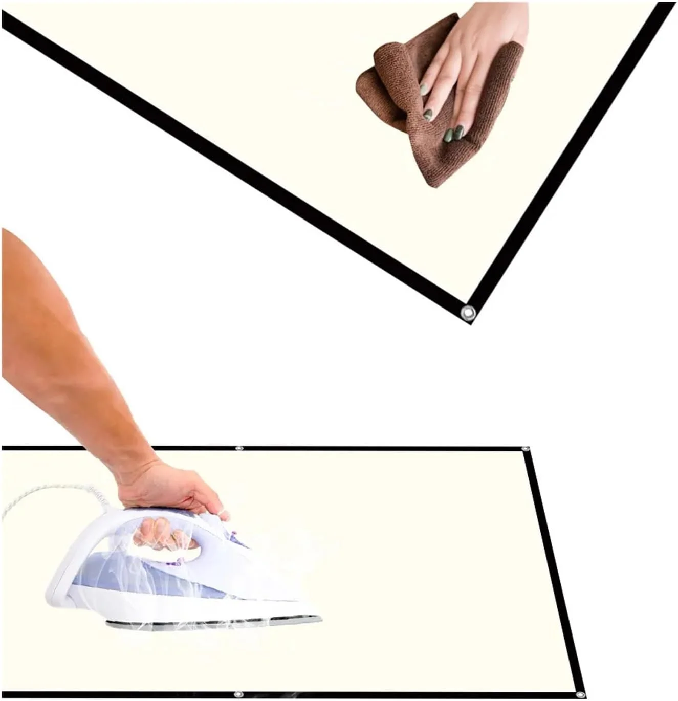 پرده نمایش فیلم ضد چروک SJHDKLW، صفحه نمایش پروژکتور شبکه سفید ضد نور زاویه دید 160 درجه 130 120 100 اینچ پروژکتور فیلم ارائه اداری سبک وزن برای سینمای خانگی حیاط خلوت (130 اینچ) پرده نمایش فیلم ضد چروک SJHDKLW، صفحه نمایش پروژکتور شبکه سفید ضد نور زاویه دید 160 درجه 130 120 100 اینچ پروژکتور فیلم ارائه اداری سبک وزن برای سینمای خانگی حیاط خلوت (130 اینچ)