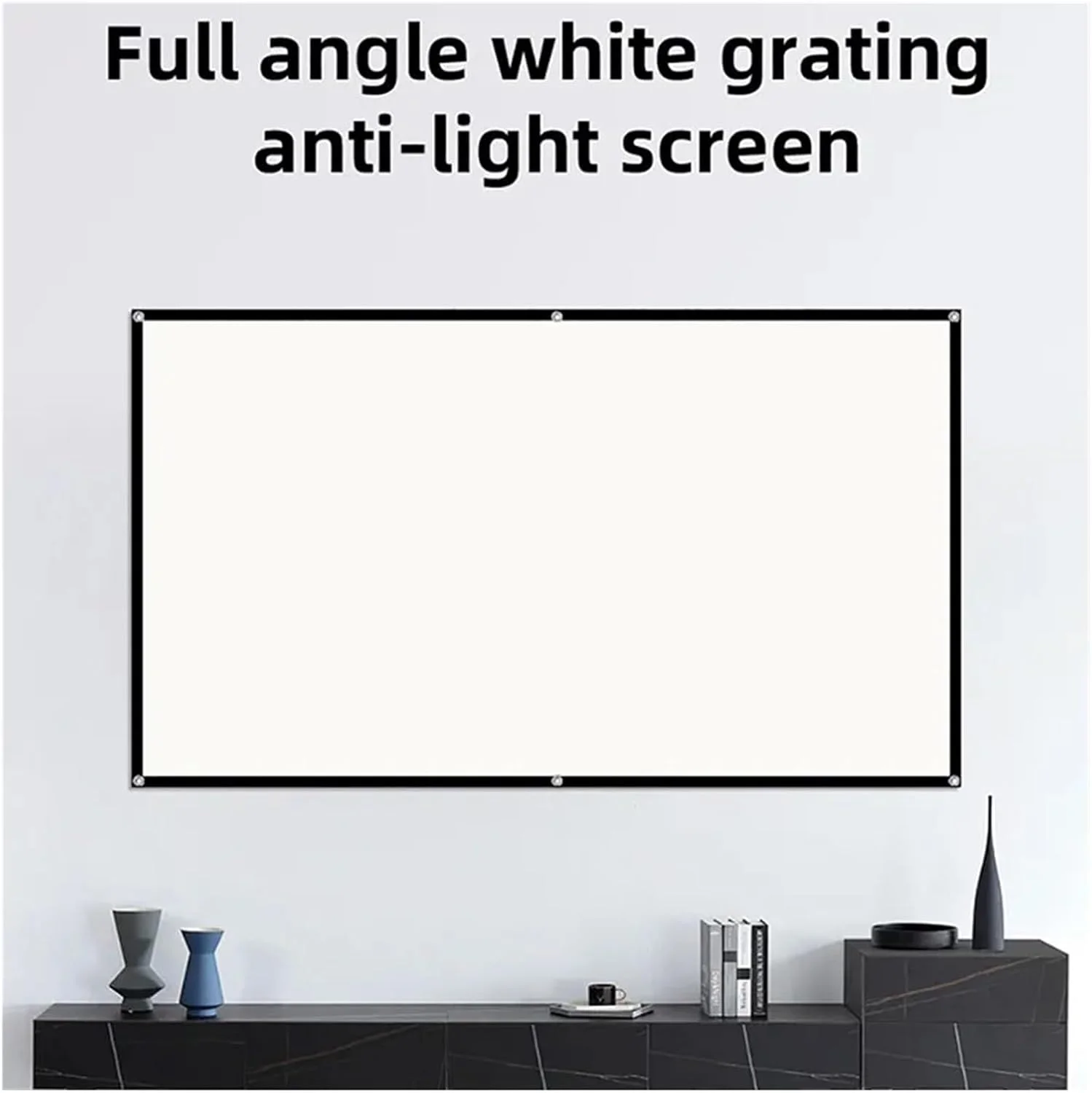 پرده نمایش فیلم ضد چروک SJHDKLW، صفحه نمایش پروژکتور شبکه سفید ضد نور زاویه دید 160 درجه 130 120 100 اینچ پروژکتور فیلم ارائه اداری سبک وزن برای سینمای خانگی حیاط خلوت (130 اینچ) پرده نمایش فیلم ضد چروک SJHDKLW، صفحه نمایش پروژکتور شبکه سفید ضد نور زاویه دید 160 درجه 130 120 100 اینچ پروژکتور فیلم ارائه اداری سبک وزن برای سینمای خانگی حیاط خلوت (130 اینچ)