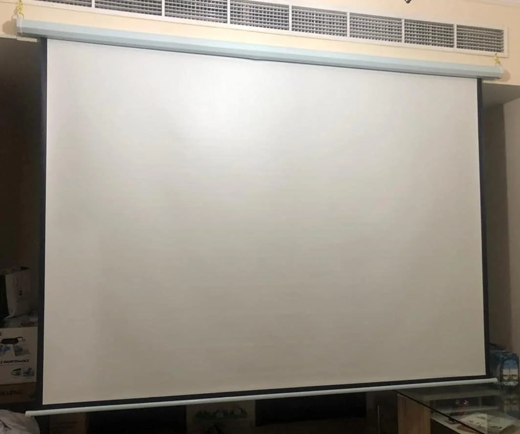 پرده نمایش برقی موتوردار Skydod، پرده نمایش اتوماتیک با کنترل از راه دور 100 اینچ 4:3 HD (PS-E-100E)، 203x152 سانتی متر پرده نمایش برقی موتوردار Skydod، پرده نمایش اتوماتیک با کنترل از راه دور 100 اینچ 4:3 HD (PS-E-100E)، 203x152 سانتی متر