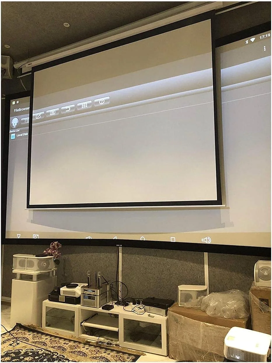پرده نمایش برقی موتوردار Skydod، پرده نمایش اتوماتیک با کنترل از راه دور 100 اینچ 4:3 HD (PS-E-100E)، 203x152 سانتی متر پرده نمایش برقی موتوردار Skydod، پرده نمایش اتوماتیک با کنترل از راه دور 100 اینچ 4:3 HD (PS-E-100E)، 203x152 سانتی متر