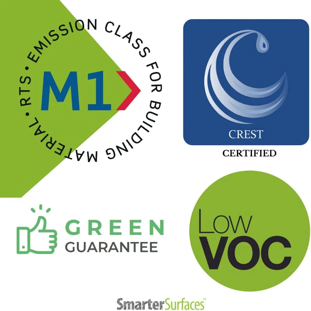 رنگ پرده نمایش پروژکتور اسمارتِر سِرفیسِز برای دیوار 4K، 8K (4.5 متر مربع) - رنگ پرده نمایش خاکستری روشن با کنتراست بالا | رنگ پروژکتور 4K با مقدار گین 0.76 | رنگ دیوار پروژکتور برای استفاده در فضای داخلی رنگ پرده نمایش پروژکتور اسمارتِر سِرفیسِز برای دیوار 4K، 8K (4.5 متر مربع) - رنگ پرده نمایش خاکستری روشن با کنتراست بالا | رنگ پروژکتور 4K با مقدار گین 0.76 | رنگ دیوار پروژکتور برای استفاده در فضای داخلی