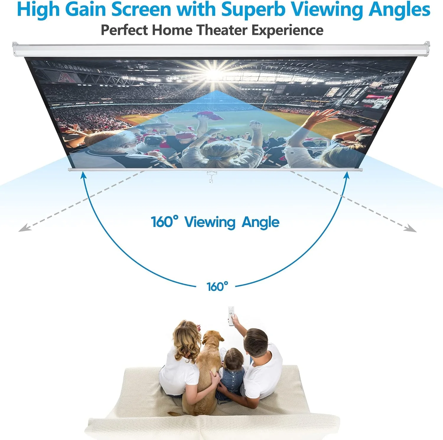پرده نمایش پروژکتور دستی 120 اینچی Smartxchoices HD با نسبت تصویر 1:1، قفل خودکار، ضد چروک، مناسب برای سینمای خانگی، دفتر کار، نصب دیواری و سقفی، با قابلیت کشش و جمع شدن، بهرهوری 1.1، سفید مات، اندازه تصویر: 84 x 84 اینچ پرده نمایش پروژکتور دستی 120 اینچی Smartxchoices HD با نسبت تصویر 1:1، قفل خودکار، ضد چروک، مناسب برای سینمای خانگی، دفتر کار، نصب دیواری و سقفی، با قابلیت کشش و جمع شدن، بهرهوری 1.1، سفید مات، اندازه تصویر: 84 x 84 اینچ