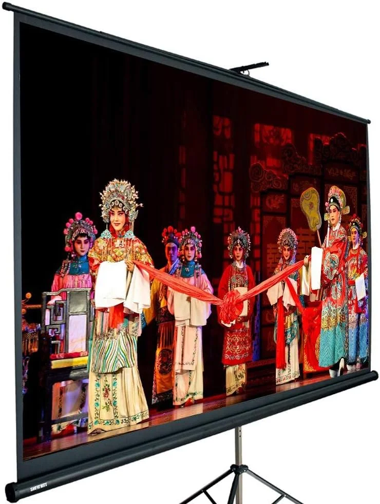 پایه نمایشگر SNOWMOKEE، ۱۲۰ اینچ، ۴:۳، نسبت ابعاد قابل تنظیم، صفحه نمایش پروژکتور قابل حمل، ۲۴۴ در ۱۸۲ سانتی متر پایه نمایشگر SNOWMOKEE، ۱۲۰ اینچ، ۴:۳، نسبت ابعاد قابل تنظیم، صفحه نمایش پروژکتور قابل حمل، ۲۴۴ در ۱۸۲ سانتی متر