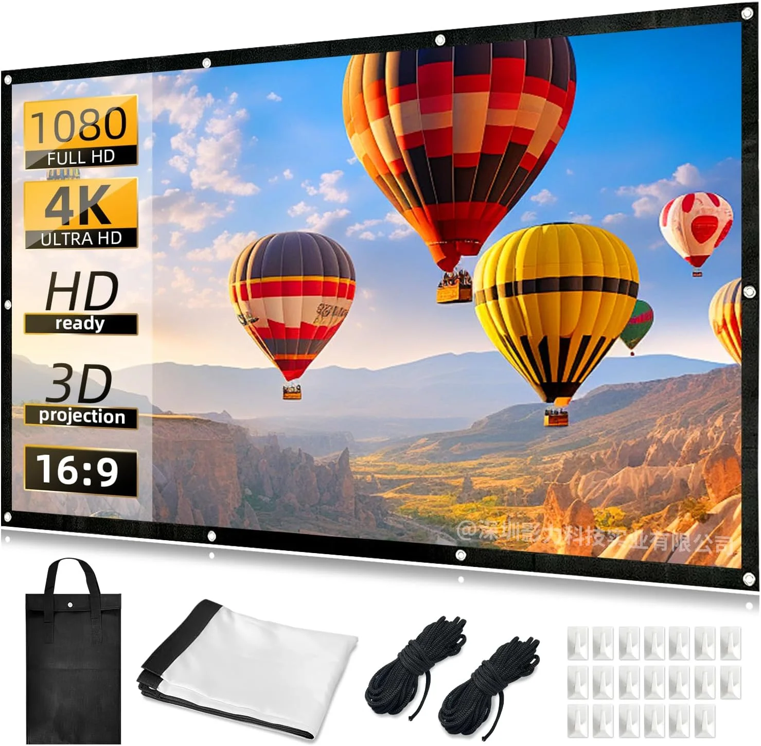 پرده نمایش تاشو قابل حمل سولارسی 150/120 اینچی، ضخیم تر 16:9 مناسب فیلم در فضای داخلی/خارجی، صفحه نمایش پروژکتور - برای کلاس درس، مهمانی، خانه، دفتر و کمپینگ (INCH120) پرده نمایش تاشو قابل حمل سولارسی 150/120 اینچی، ضخیم تر 16:9 مناسب فیلم در فضای داخلی/خارجی، صفحه نمایش پروژکتور - برای کلاس درس، مهمانی، خانه، دفتر و کمپینگ (INCH120)