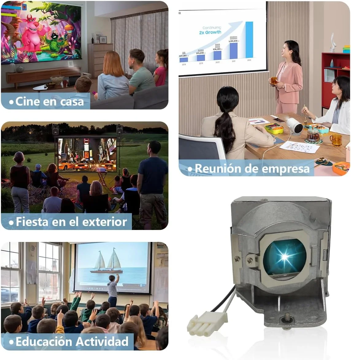 لامپ پروژکتور MC.JFZ11.001 برای پروژکتورهای ایسر مدل های W1400, W1500, H6510BD, P1500 به همراه محفظه لامپ پروژکتور MC.JFZ11.001 برای پروژکتورهای ایسر مدل های W1400, W1500, H6510BD, P1500 به همراه محفظه