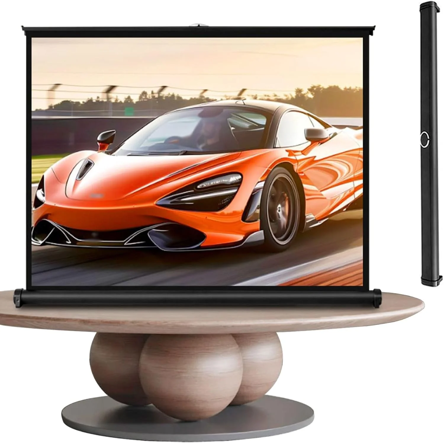 پرده نمایش پروژکتور ایستاده دستی، پرده نمایش ویدئویی قابل حمل و جمع شونده، 30، 40، 50 اینچ، پرده سینمای خانگی برای سینمای خانگی و فضای باز پرده نمایش پروژکتور ایستاده دستی، پرده نمایش ویدئویی قابل حمل و جمع شونده، 30، 40، 50 اینچ، پرده سینمای خانگی برای سینمای خانگی و فضای باز