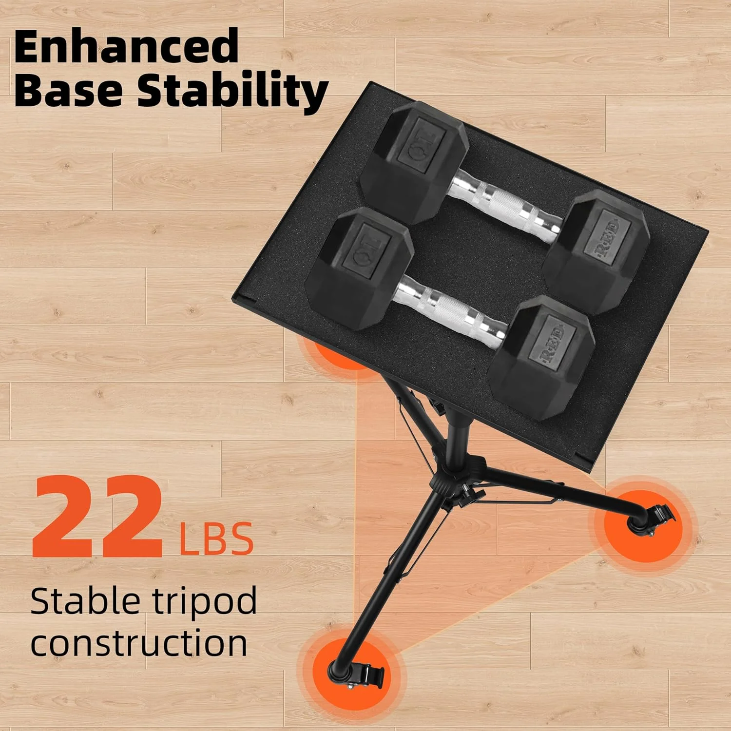 پایه پروژکتور STEADUS - ارتفاع قابل تنظیم 61 تا 150 سانتی متر - پایه سه پایه لپ تاپ با دو قفسه، چرخ های متحرک و نگهدارنده تلفن، پایه لپ تاپ قابل حمل برای دفتر، استیج و استفاده در فضای باز پایه پروژکتور STEADUS - ارتفاع قابل تنظیم 61 تا 150 سانتی متر - پایه سه پایه لپ تاپ با دو قفسه، چرخ های متحرک و نگهدارنده تلفن، پایه لپ تاپ قابل حمل برای دفتر، استیج و استفاده در فضای باز