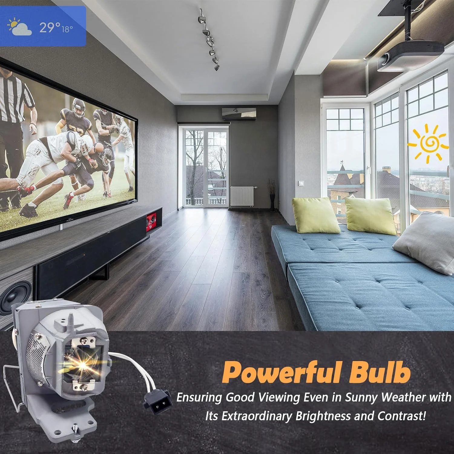 لامپ پروژکتور جایگزین با محفظه سازگار با اپتوما مدل های UHD60 UHD65 UHD550X لامپ پروژکتور جایگزین با محفظه سازگار با اپتوما مدل های UHD60 UHD65 UHD550X