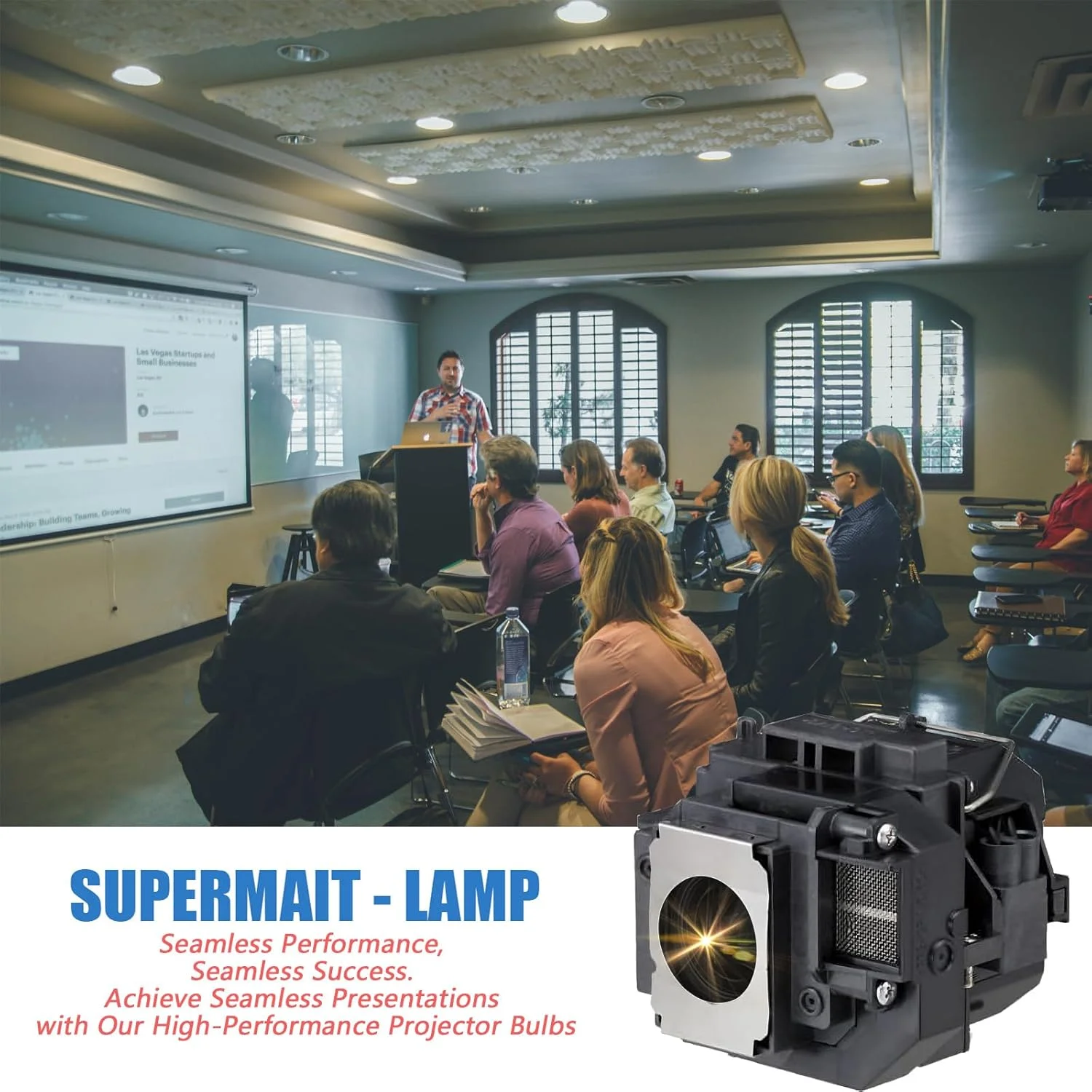 لامپ پروژکتور جایگزین Supermait 200 با کیفیت A++ مناسب برای EP54 همراه با محفظه سازگار با Elplp54 EX31 EX71 EX51 EB-S72 EB-X72 EB-S7 EB-X7 EB-W7 EB-S82 EB-S8 EB-X8 EB-W8 لامپ پروژکتور جایگزین Supermait 200 با کیفیت A++ مناسب برای EP54 همراه با محفظه سازگار با Elplp54 EX31 EX71 EX51 EB-S72 EB-X72 EB-S7 EB-X7 EB-W7 EB-S82 EB-S8 EB-X8 EB-W8