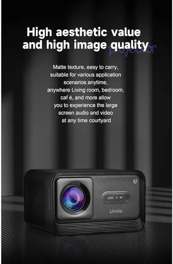 پروژکتور هوشمند 4K 2024 – روشنایی 1200 ANSI، وای فای 5G و بلوتوث، نمایشگر قابل تنظیم 50-150 اینچی، پروژکتور سینمای خانگی و بازی با صدای عالی