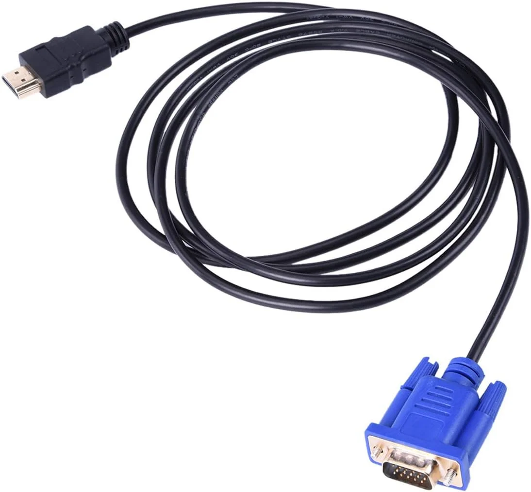 کابل تبدیل HDMI به VGA با کیفیت 1080P و طول 1.5 متر، آداپتور صدا و تصویر