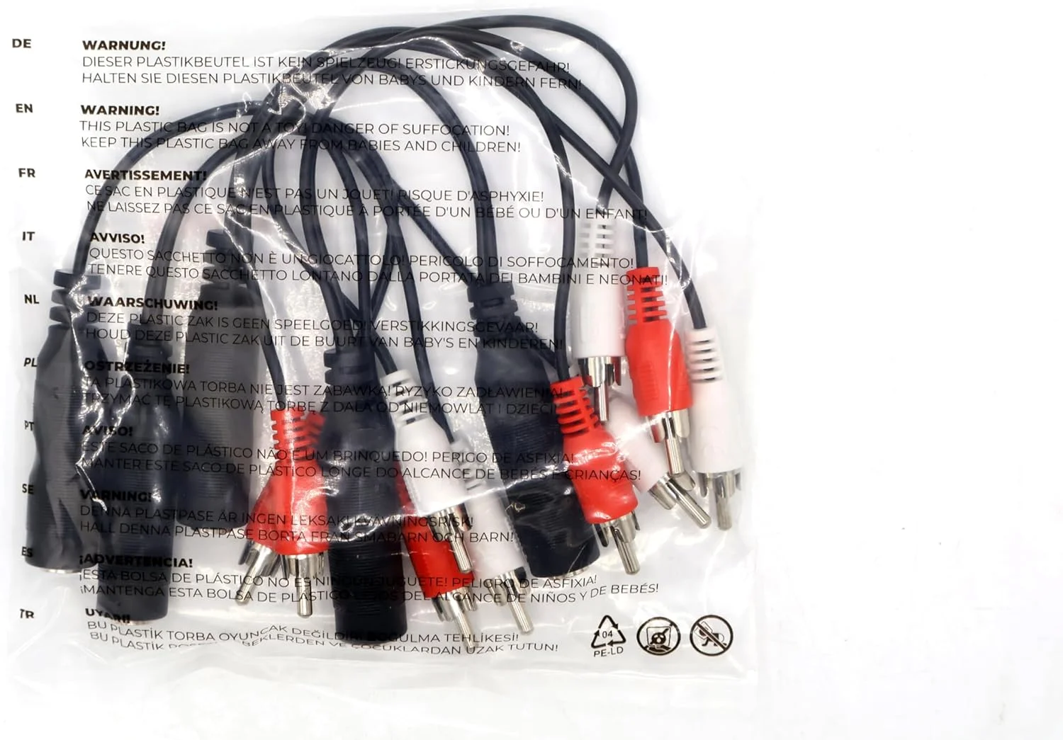 1aTTack.de 5 عدد کابل آداپتور 0.2 متری - جک استریو 6.3 میلی متری به 2 RCA نر، با روکش مشکی، دوشاخه های قالب گیری شده، اتصالات با روکش نیکل، ایده آل برای اتصالات صوتی و تصویری 1aTTack.de 5 عدد کابل آداپتور 0.2 متری - جک استریو 6.3 میلی متری به 2 RCA نر، با روکش مشکی، دوشاخه های قالب گیری شده، اتصالات با روکش نیکل، ایده آل برای اتصالات صوتی و تصویری