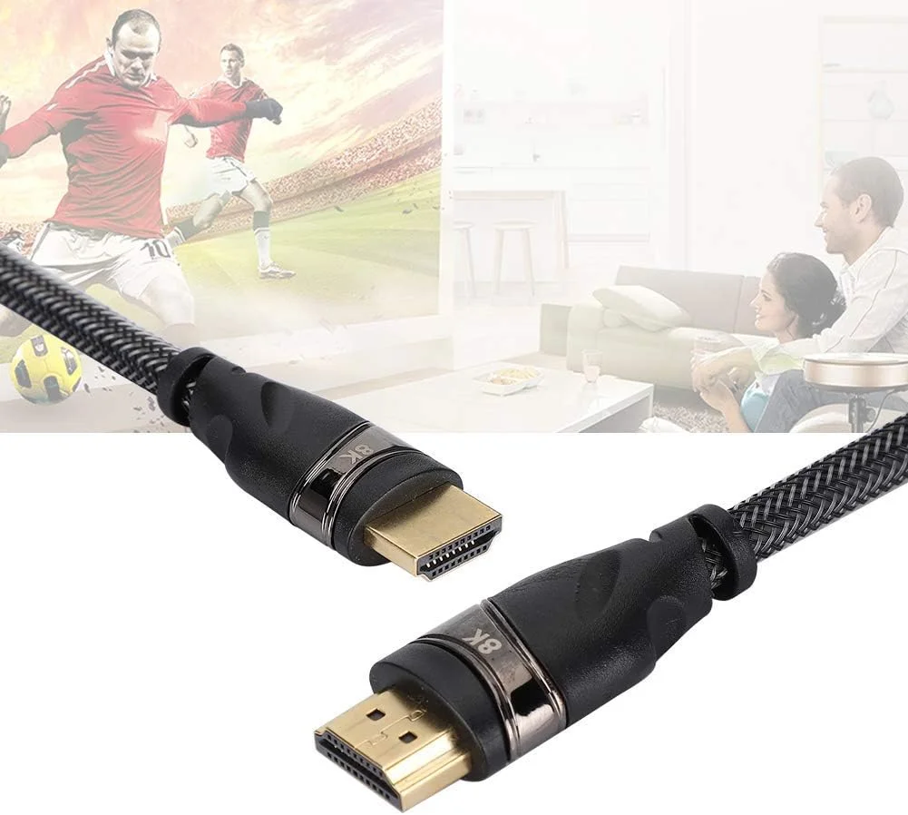 کابل فیبر نوری HDMI 8K، کابل HDMI 8K، کابل خروجی همگام سازی صوتی و تصویری انتقال فیبر نوری 7680X4320 مناسب برای بسیاری از دستگاه ها، نصب آسان