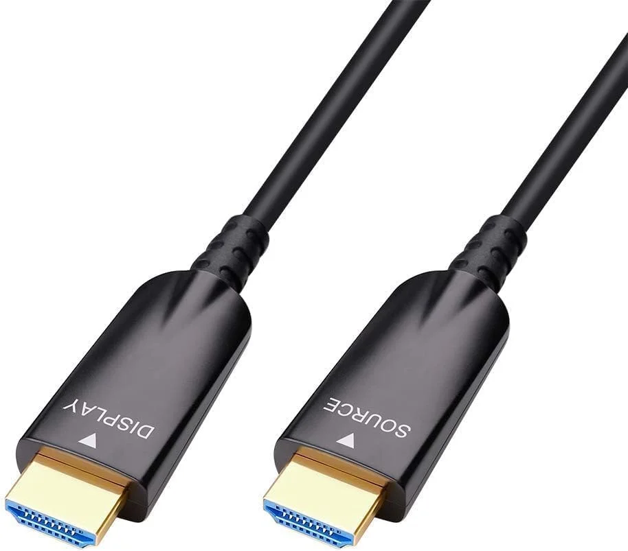 کابل فیبر نوری HDMI 2.1 دی-تک 8K، متراژ 25 متر، 8K60Hz، 4K120Hz، 4K144Hz، HDCP 2.3 2.2، سرعت فوق العاده بالای 48Gbps، سازگار با Apple-TV، Dolby Vision Atmos، PS5، PS4، Xbox One Series X، RTX 3080 3090 (25 متری)