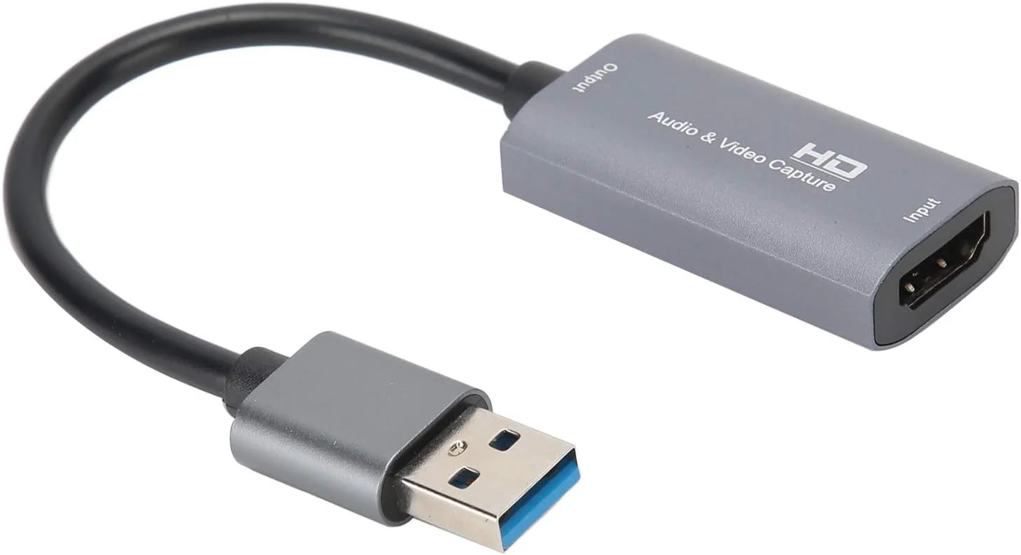 تبدیل USB به HDMI، مبدل کابل گرافیک ویدئویی 1080P برای کارت کپچر 4K HDMI به USB 2.0 برای ضبط صدا و تصویر