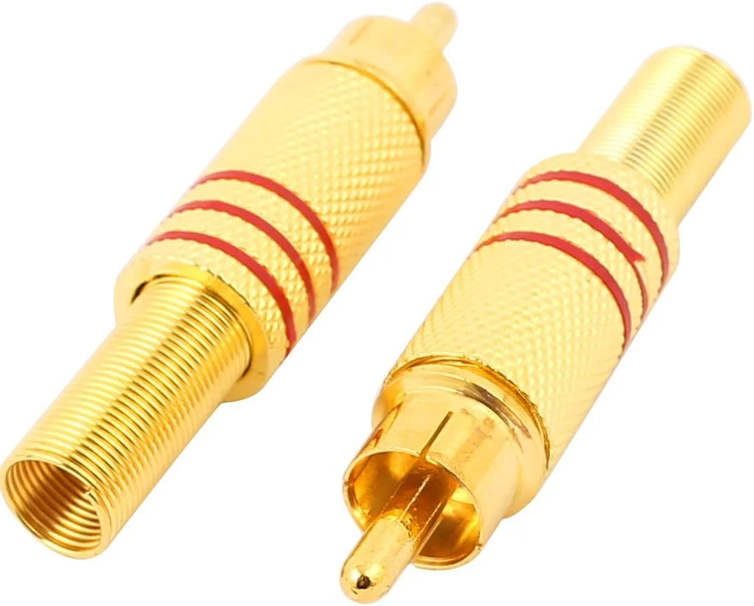 اکسیت 10 عدد کانکتور آداپتور صوتی تصویری RCA 3.5 میلی متری نر با روکش طلایی اکسیت 10 عدد کانکتور آداپتور صوتی تصویری RCA 3.5 میلی متری نر با روکش طلایی