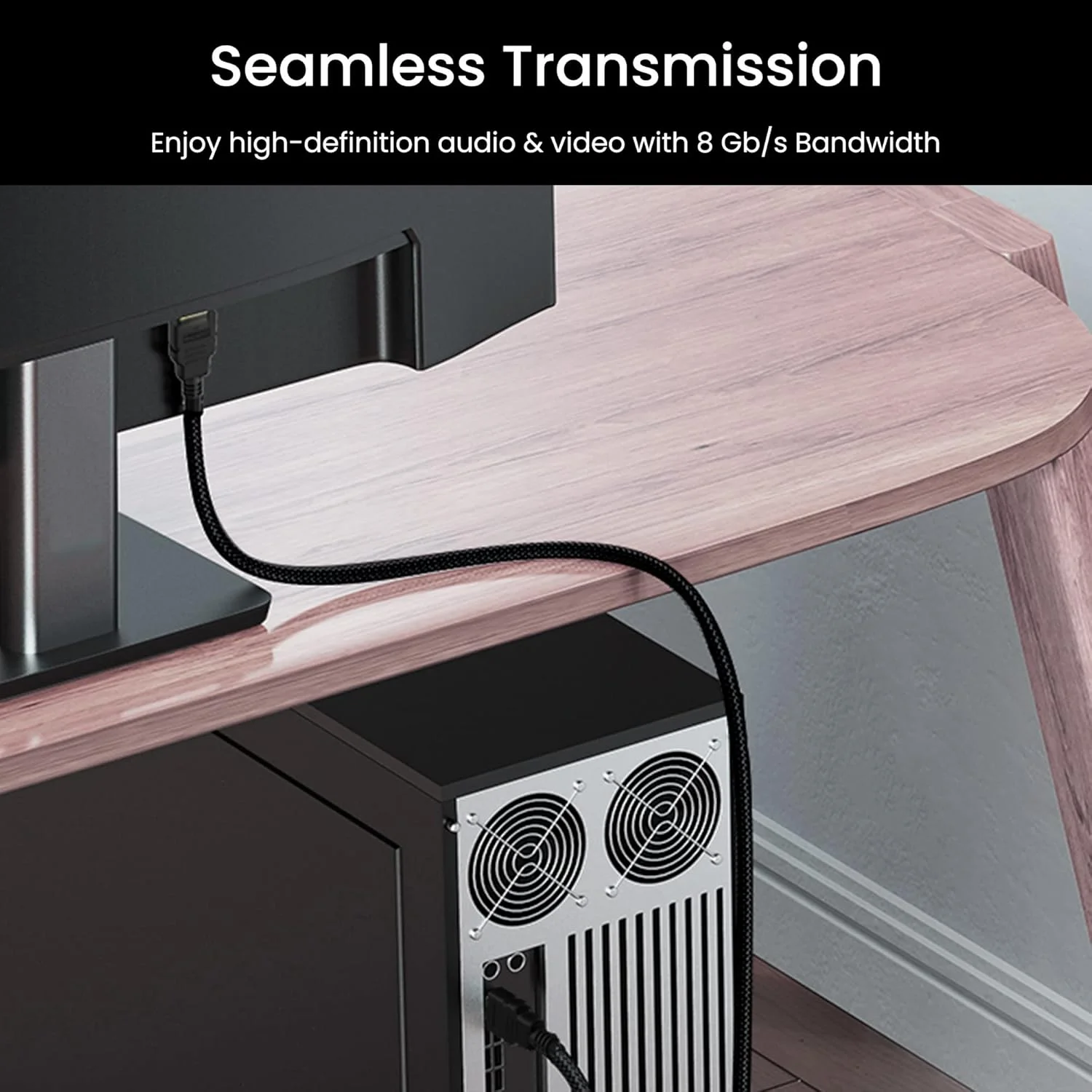 کابل HDMI پرسرعت 1.5 متری Ambrane با پشتیبانی از 3D، 4K، ARC و CEC، کانکتورهای روکش طلا، سازگار با تلویزیون، ست تاپ باکس، Blu-ray و کنسول های بازی (Ahdms-15 مشکی) کابل HDMI پرسرعت 1.5 متری Ambrane با پشتیبانی از 3D، 4K، ARC و CEC، کانکتورهای روکش طلا، سازگار با تلویزیون، ست تاپ باکس، Blu-ray و کنسول های بازی (Ahdms-15 مشکی)