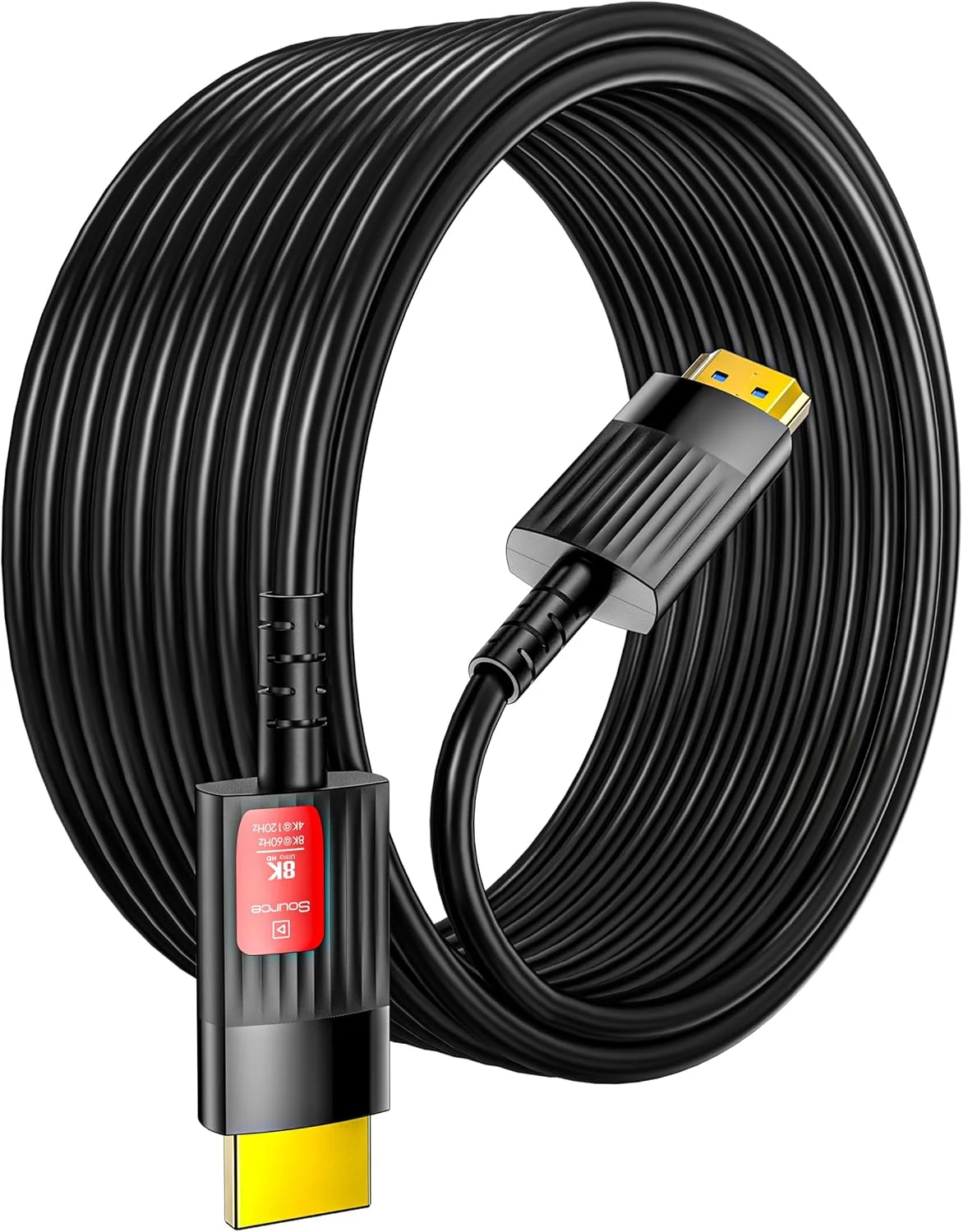 کابل فیبر نوری HDMI انه متا 12 متری، کابل HDMI 2.1 بلند با پشتیبانی از سرعت بالای 48 گیگابیت بر ثانیه، 8K@60Hz، 4K@120Hz، HDR پویا، eARC، HDCP 2.2 و 2.3، Dolby Atmos برای مانیتور، تلویزیون، پروژکتور و کنسول بازی