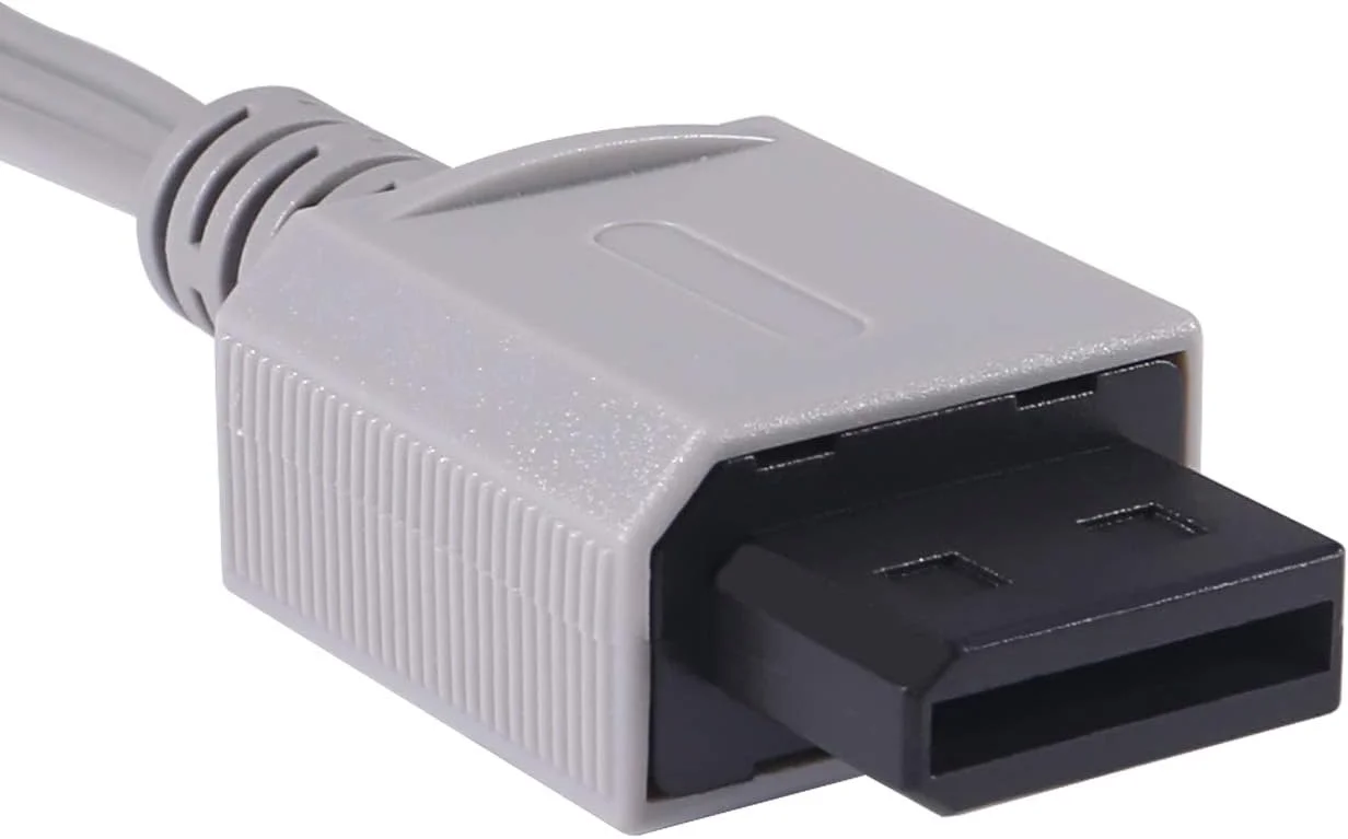 کابل AV آوکین برای Wii Wii U، کابل صوتی و تصویری AV برای نینتندو Wii و Wii U، 1.8 متر