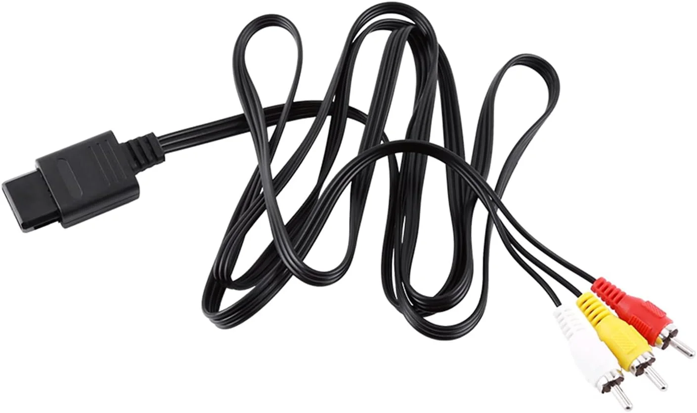 کابل صوتی و تصویری کامپوزیت RCA برای N64 نینتندو گیم‌کیوب