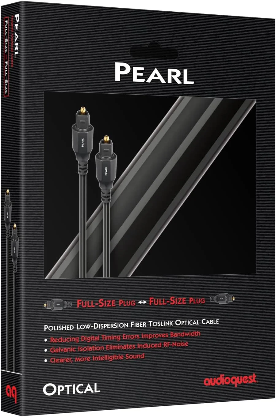 کابل اپتیکال Toslink آدیوکوئست Pearl OPTPEA03 به طول 3 متر