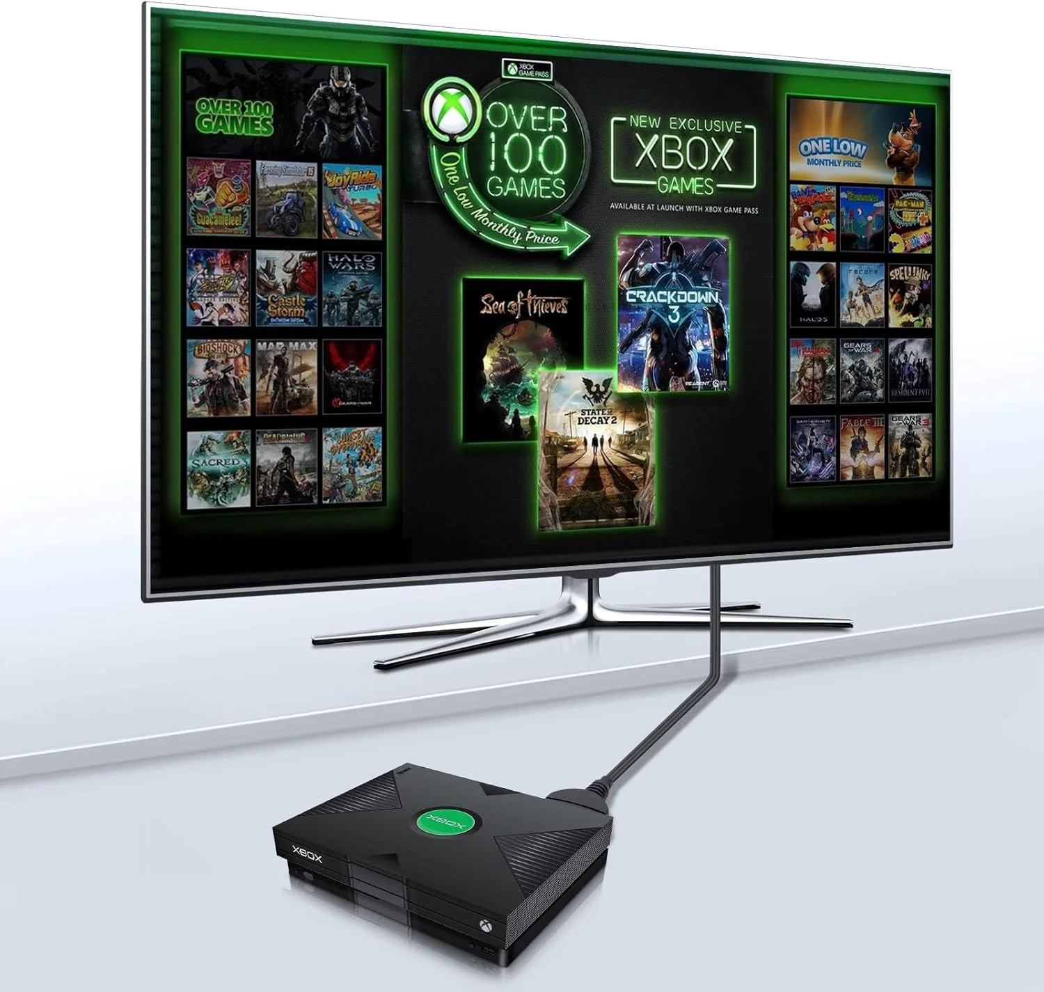 کابل تبدیل اورجینال ایکس باکس به HDMI با طول 1 متر، کابل اتصال HD برای آداپتور تبدیل صدا و تصویر ایکس باکس اورجینال مناسب کنسول ایکس باکس اورجینال