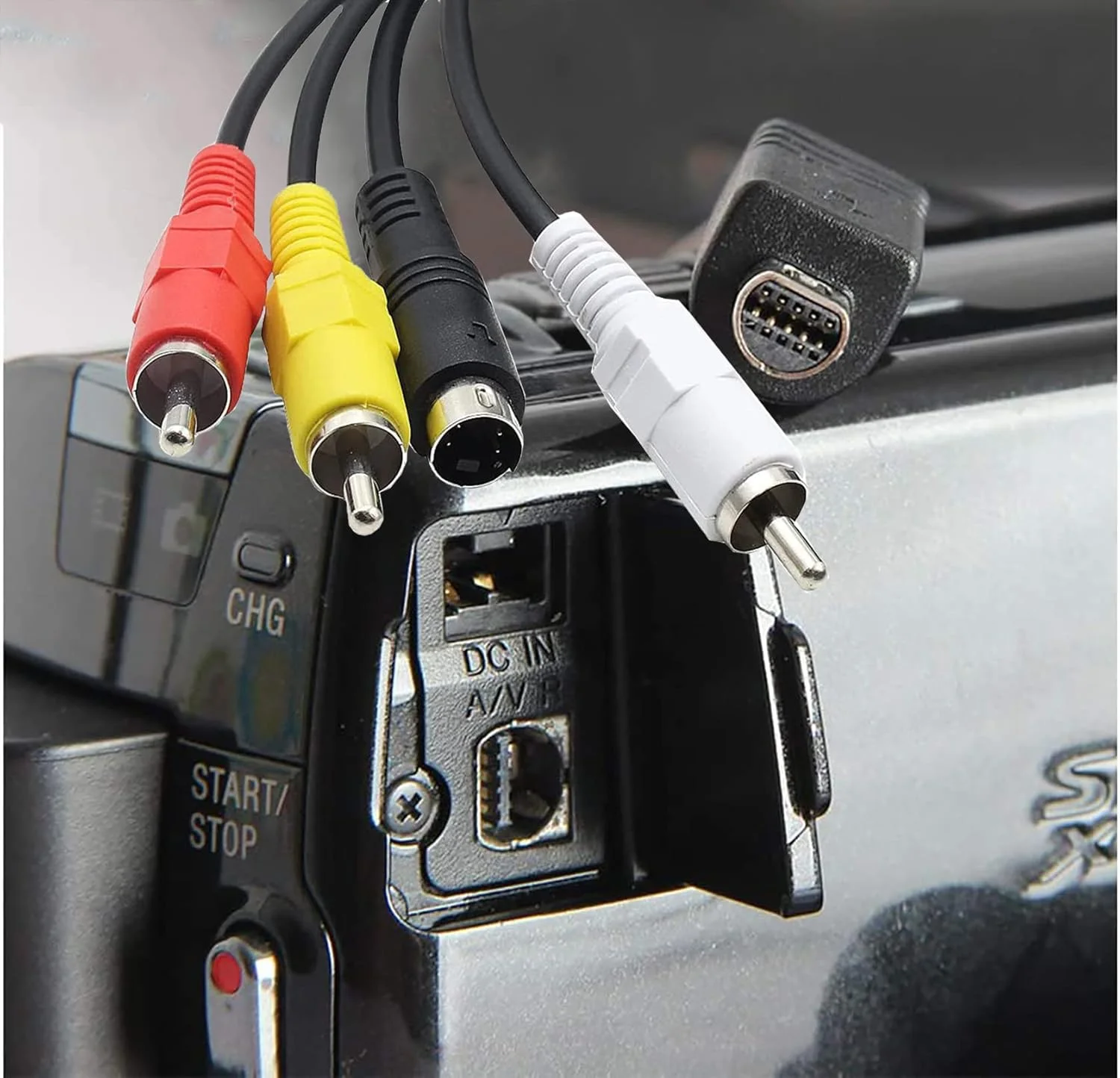 کابل صوتی و تصویری VMC-15FS، کابل AV به RCA سازگار با دوربین فیلمبرداری هندی کم سونی DCR-SR90/ DPP-EX50/ HDR-CX7/ HDR-FX7/ DCR hc20 و سایر دوربین ها با پورت 10 پین (1.5 متری) کابل صوتی و تصویری VMC-15FS، کابل AV به RCA سازگار با دوربین فیلمبرداری هندی کم سونی DCR-SR90/ DPP-EX50/ HDR-CX7/ HDR-FX7/ DCR hc20 و سایر دوربین ها با پورت 10 پین (1.5 متری)