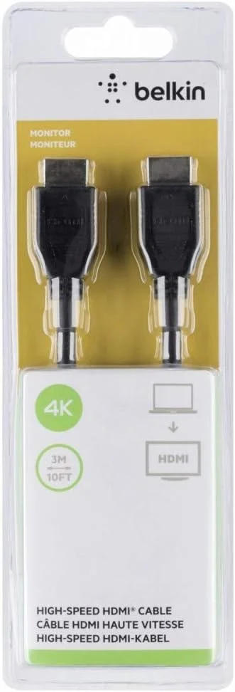 کابل HDMI 2.0 بلکین با سرعت بالا - 3 متر (پشتیبانی از 4K، Ultra HD، 3D) - مشکی کابل HDMI 2.0 بلکین با سرعت بالا - 3 متر (پشتیبانی از 4K، Ultra HD، 3D) - مشکی