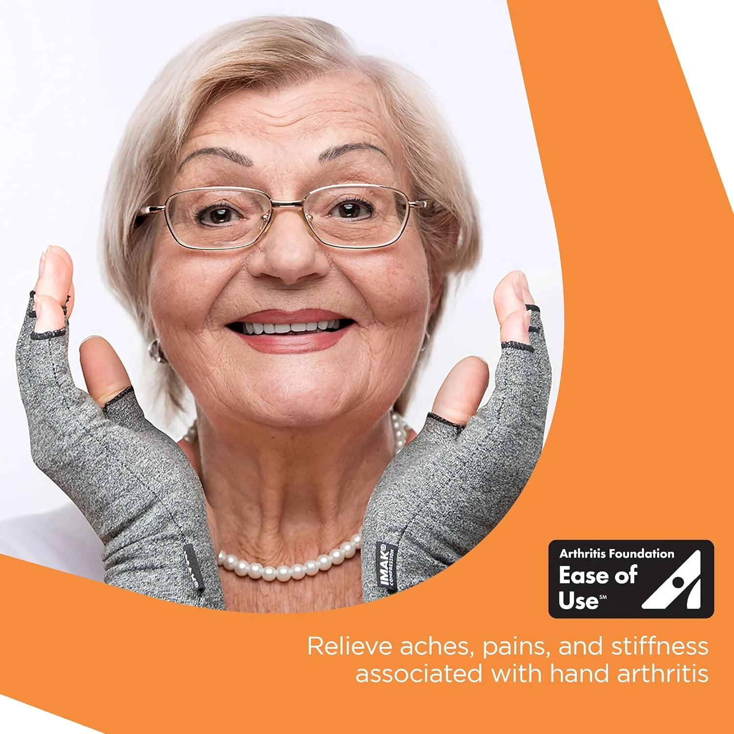 دستکش های فشاری برای آرتروز و تسکین درد مفاصل - دستکش های بدون انگشت برای حمایت از گردش خون - خاکستری - سایز کوچک