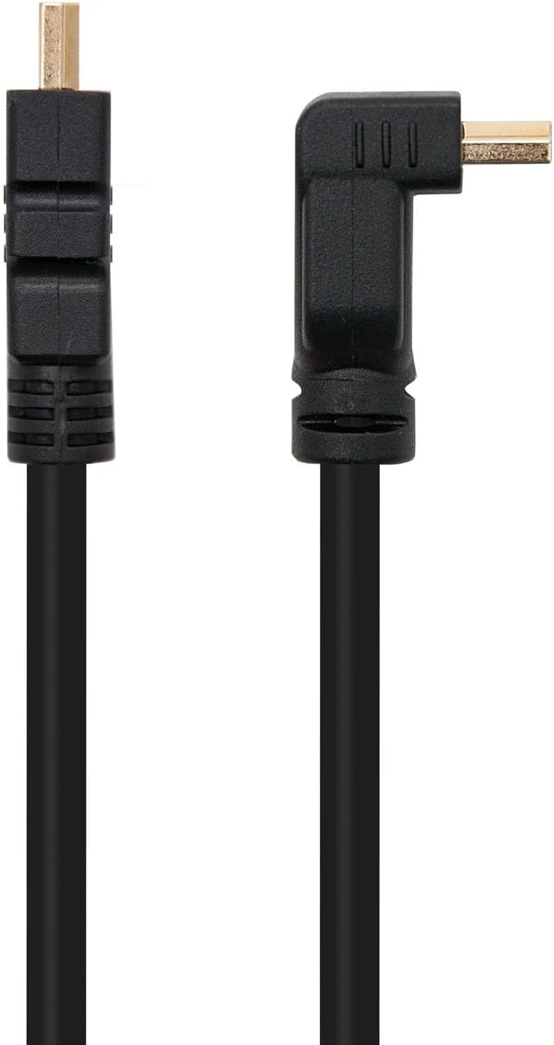 کابل HDMI پرسرعت زاویه دار V1.4 با اترنت A/M-A/M طول 1.8 متر، ایده آل برای اتصال دستگاه ها و انتقال صدا و تصویر با کیفیت