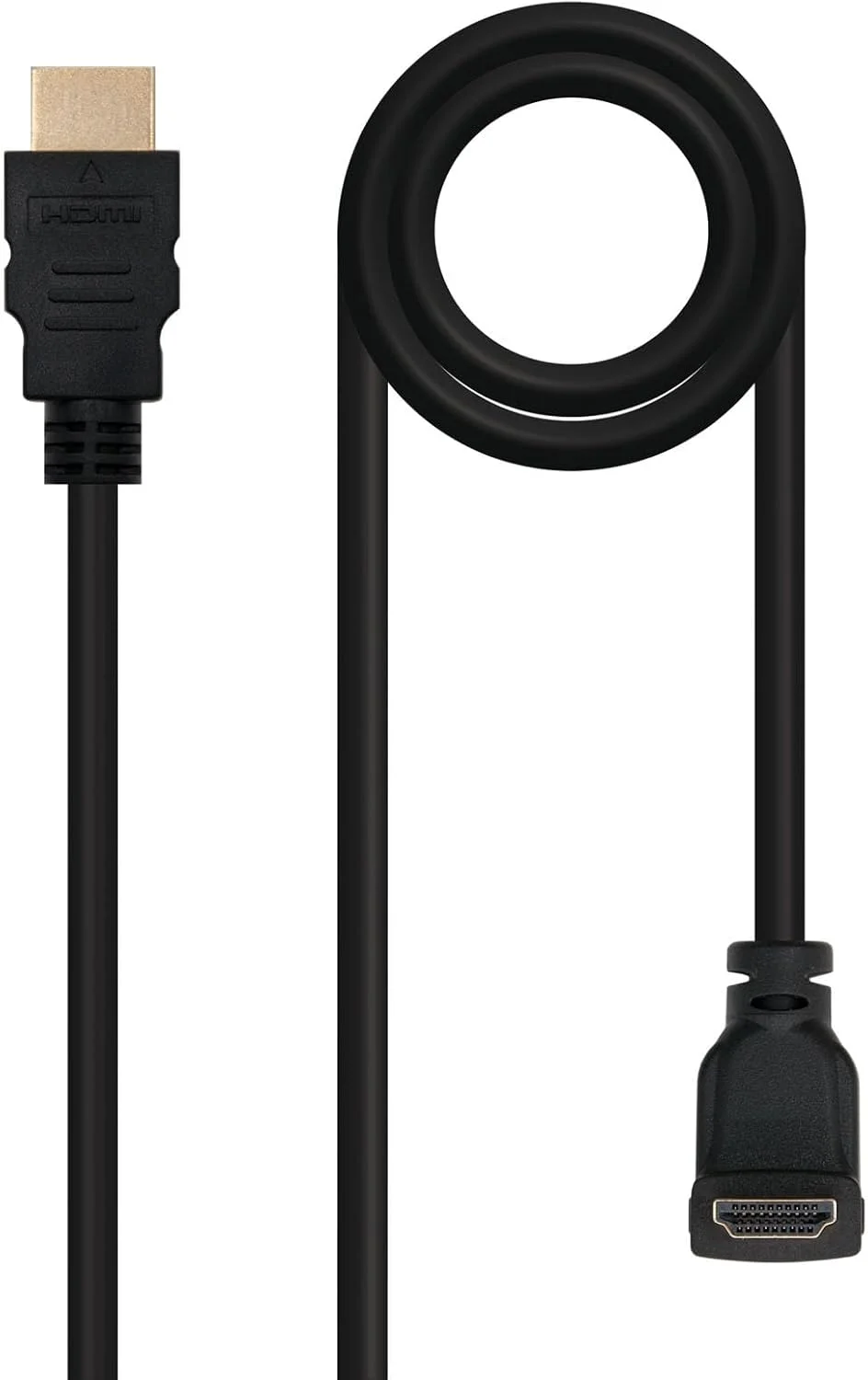 کابل HDMI پرسرعت زاویه دار V1.4 با اترنت A/M-A/M طول 1.8 متر، ایده آل برای اتصال دستگاه ها و انتقال صدا و تصویر با کیفیت