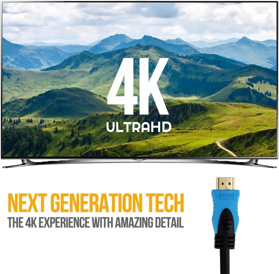 کابل HDMI 2.0 پرسرعت بوهبو (4.5 متر) برای 4K Ultra HD، ویدئوهای سه بعدی، بازگشت اترنت/صوتی - کانکتورهای روکش طلا