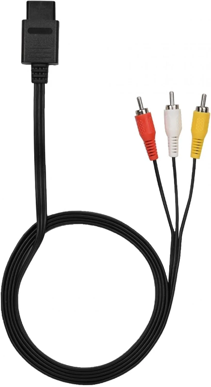 کابل AV کامپوزیت، کابل کنسول بازی، کابل صوتی و تصویری، کابل صوتی و تصویری، کابل صوتی و تصویری استاندارد برای بازی های ویدیویی.