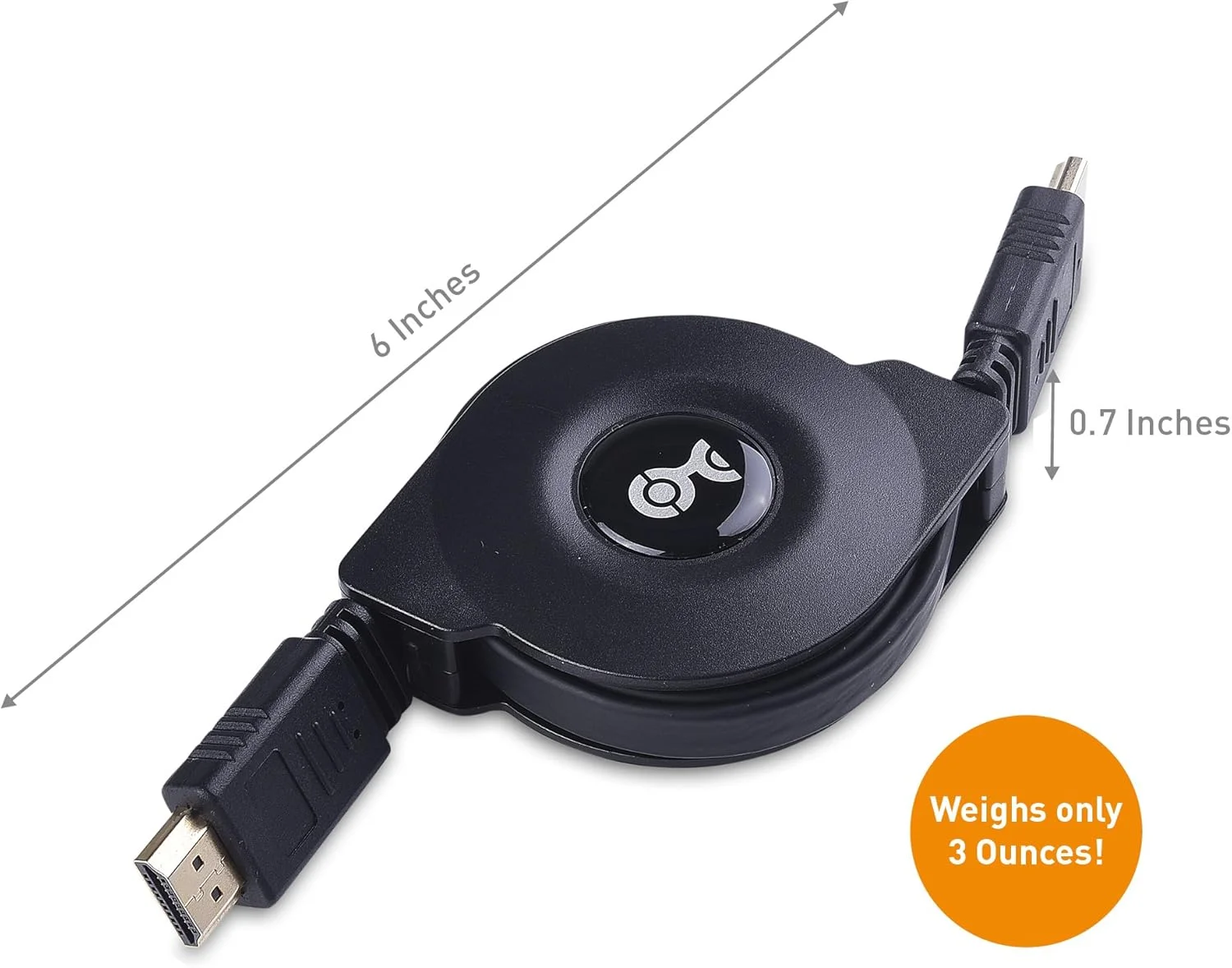 کابل HDMI جمع شونده با پشتیبانی از HDR و رزولوشن 4K طول 1 متر