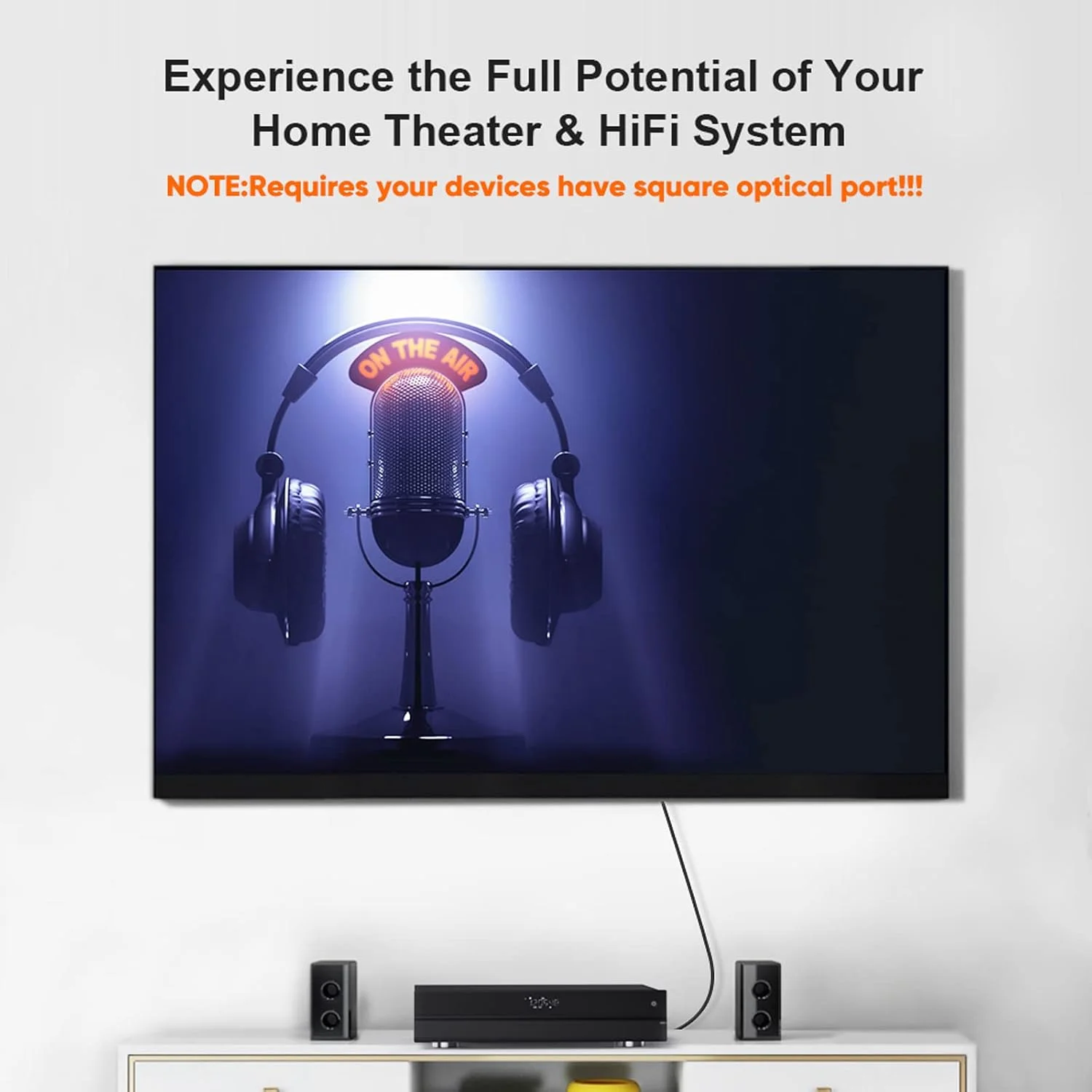 کابل فیبر نوری دیجیتال TosLink با روکش طلا CableCreation طول 90 سانتی متر مناسب برای سینمای خانگی، ساندبار، تلویزیون، PS4، Xbox، پخش کننده VD/CD، پخش کننده های Blu-ray، کنسول بازی و غیره، مشکی