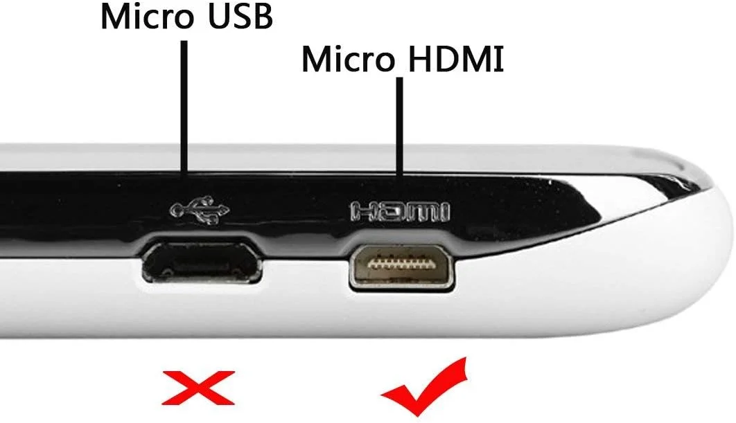 کابل میکرو HDMI به HDMI نر زاویه راست 90 درجه 1.5 متری