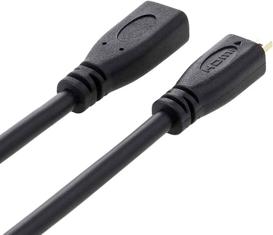 کابل افزایش طول میکرو HDMI نر به میکرو HDMI ماده CY HDMI 1.4 D type، طول 30 سانتی متر