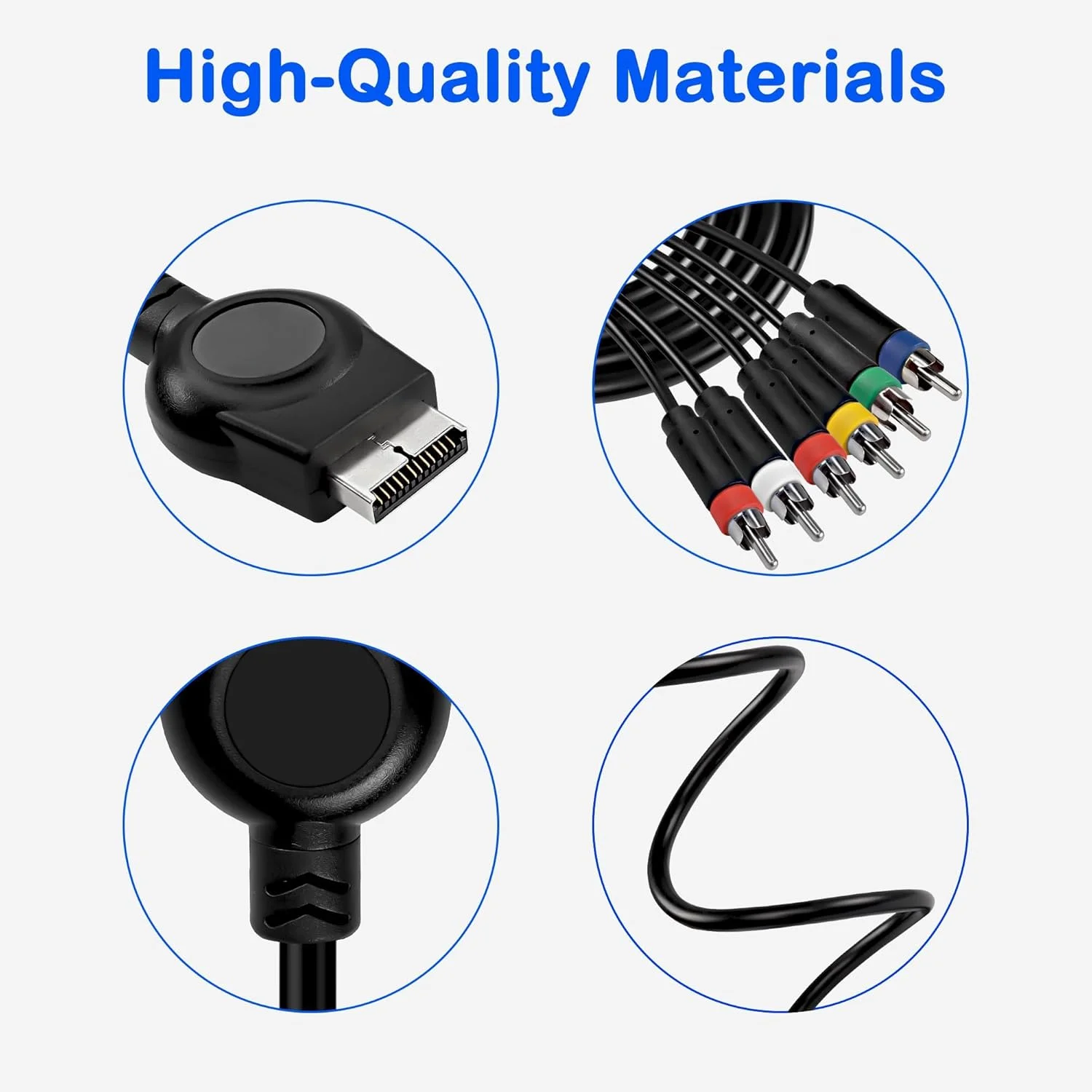 کابل کامپوننت AV، کابل تبدیل آداپتور صوتی تصویری RCA، تبدیل به HDTV EDTV، کابل صوتی تصویری HD 5RCA YPbPr Component + کابل صوتی تصویری RCA برای کنسول PS2 / PS3 - 1.8 متر، مشکی کابل کامپوننت AV، کابل تبدیل آداپتور صوتی تصویری RCA، تبدیل به HDTV EDTV، کابل صوتی تصویری HD 5RCA YPbPr Component + کابل صوتی تصویری RCA برای کنسول PS2 / PS3 - 1.8 متر، مشکی