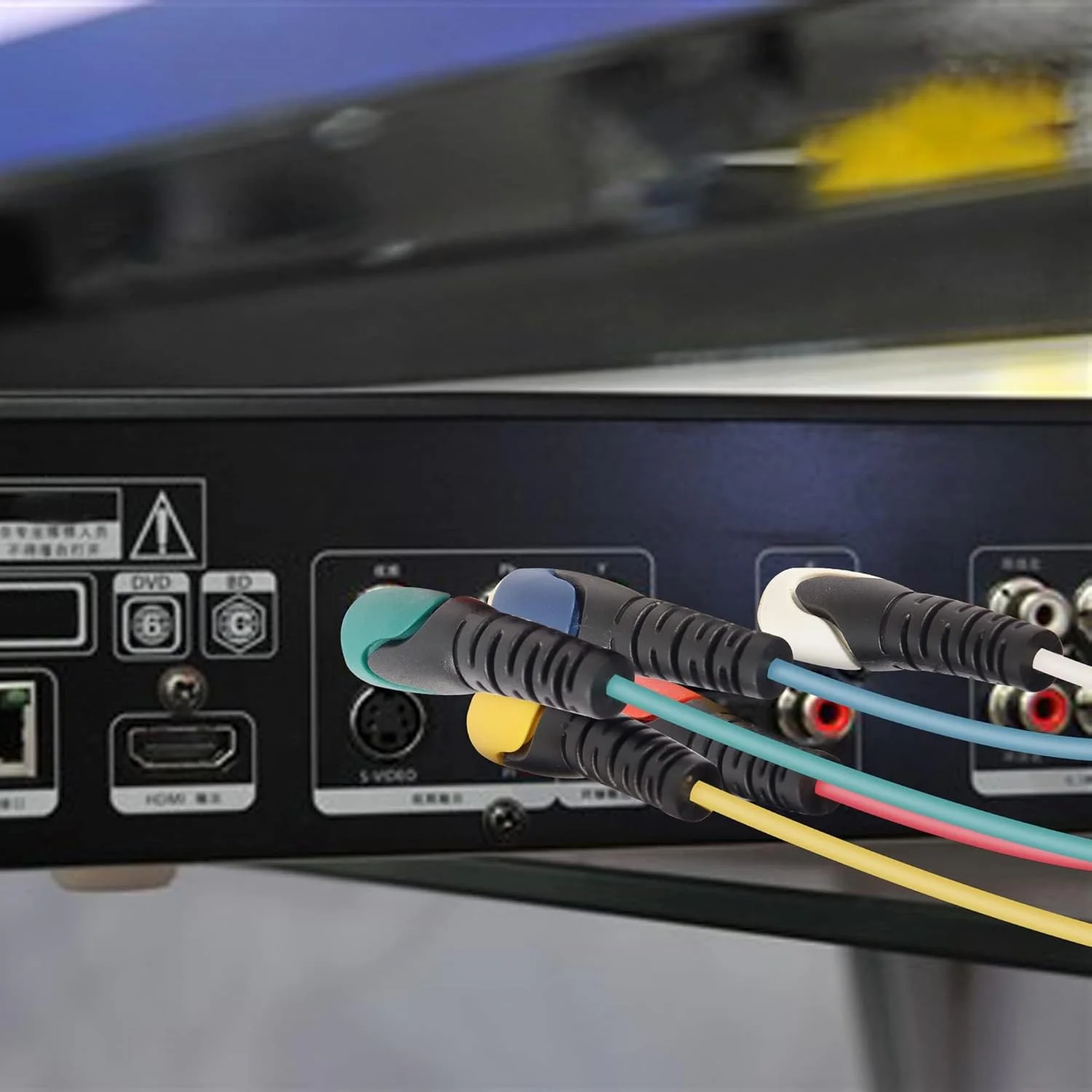 کابل صوتی و تصویری 5-RCA نر به نر با روکش طلایی برای DVD، تلویزیون/HDTV، VCR، پخش کننده CD، دوربین فیلمبرداری، پروژکتور (1.5 متری) کابل صوتی و تصویری 5-RCA نر به نر با روکش طلایی برای DVD، تلویزیون/HDTV، VCR، پخش کننده CD، دوربین فیلمبرداری، پروژکتور (1.5 متری)