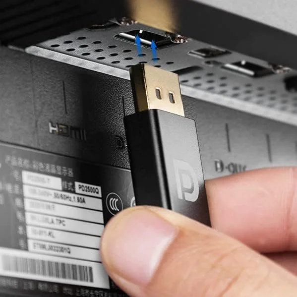 کابل تبدیل DP به HDMI جدید، کارت گرافیک HD 4K، رابط DP به رابط تبدیل داده HDMI2.0، کانکتور 0.2 متری کابل صدا (2)